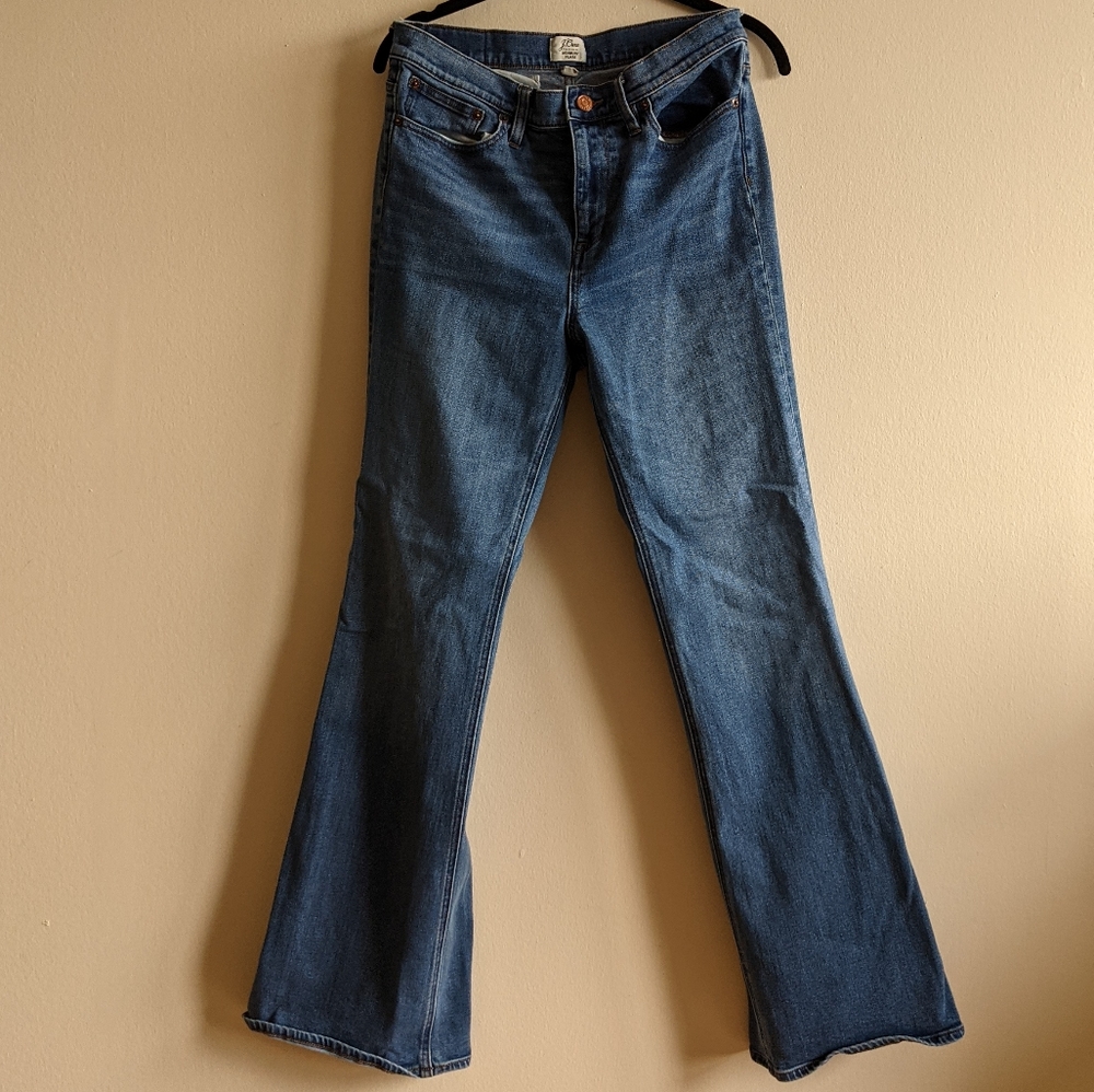 JCrew high waisted flare jeans